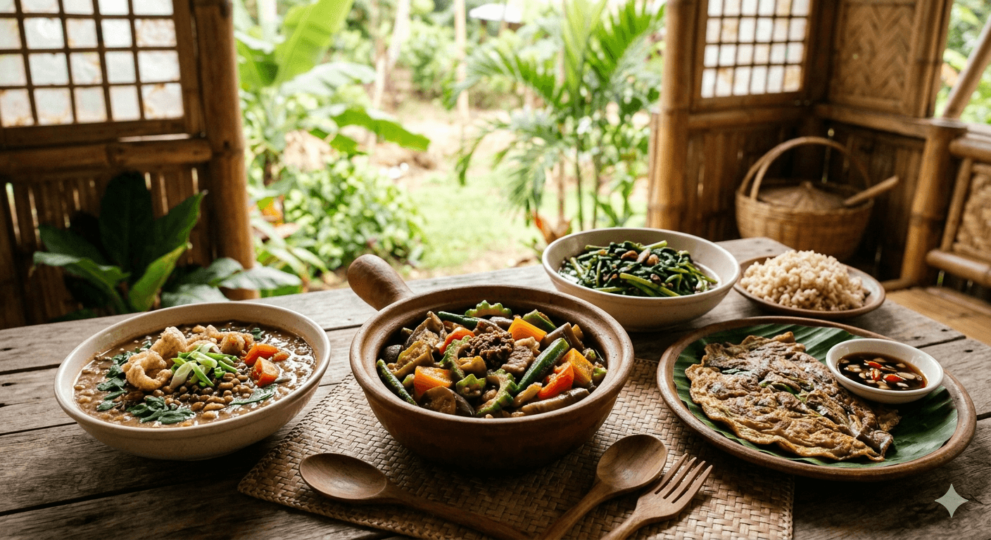 A photo of group of filipino pork dishes